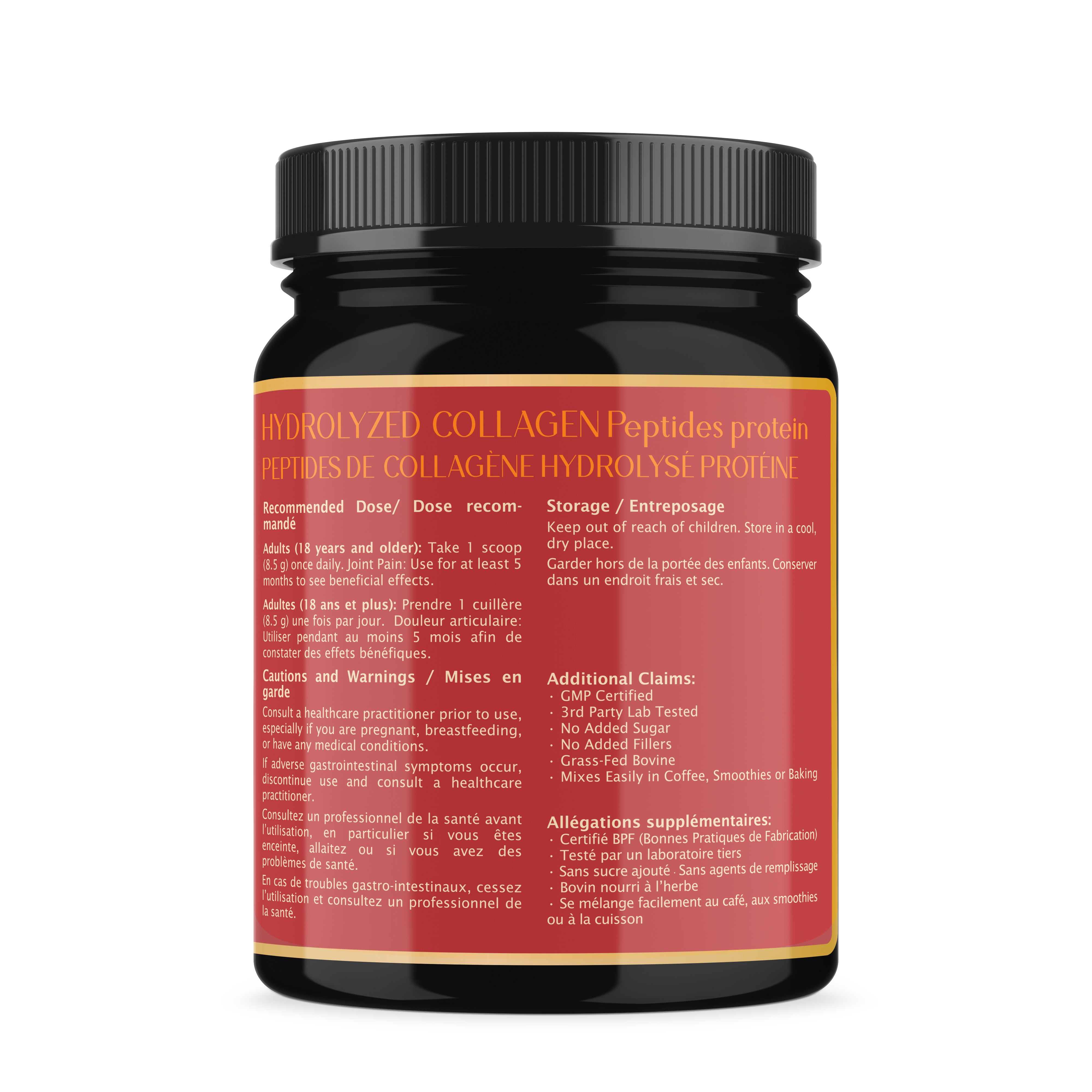 Biawell Hydrolyzed Collagen Peptides (Bovine) – Grass-Fed | 510g