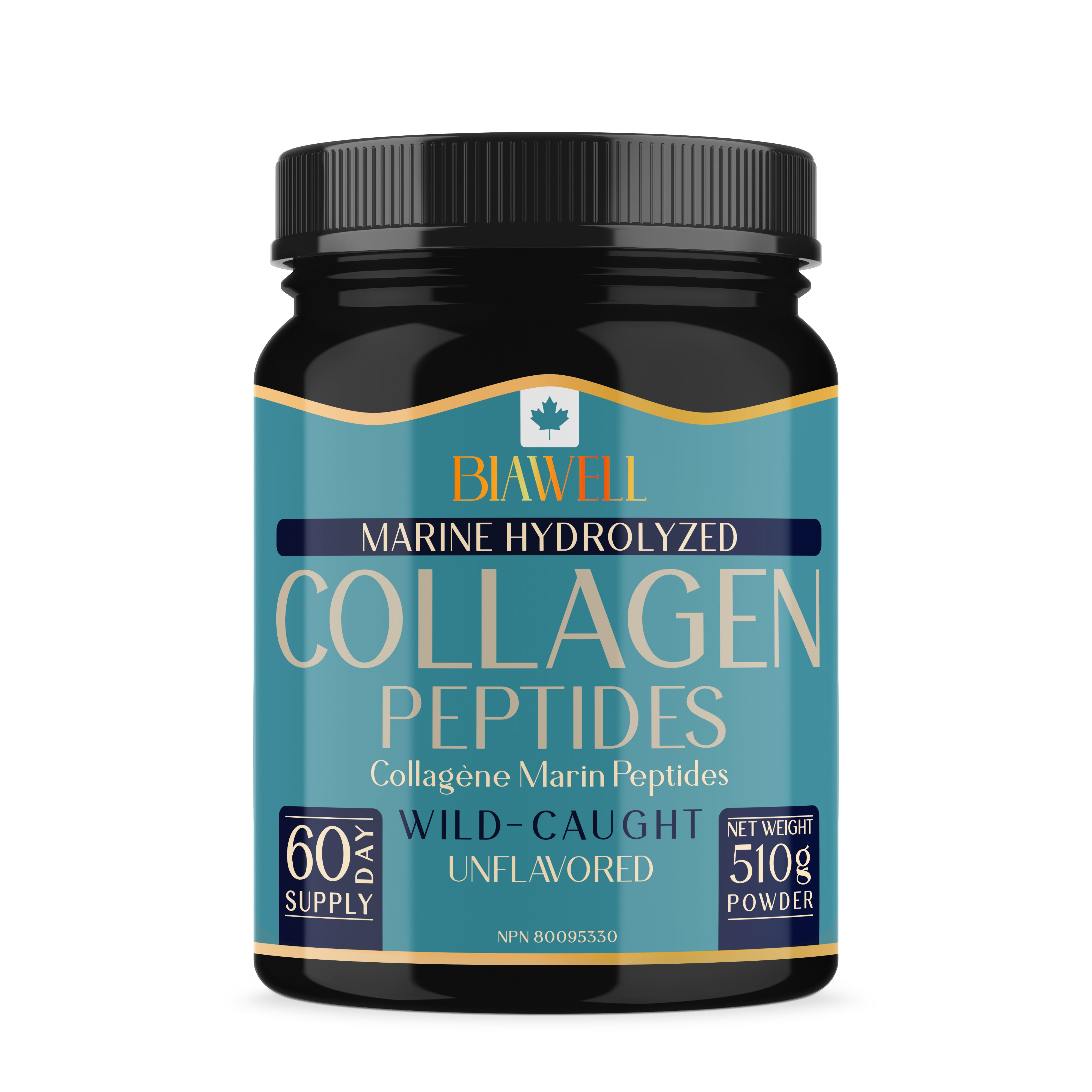 Biawell Marine Hydrolyzed Collagen Peptides – Wild-Caught, Unflavored (510g)