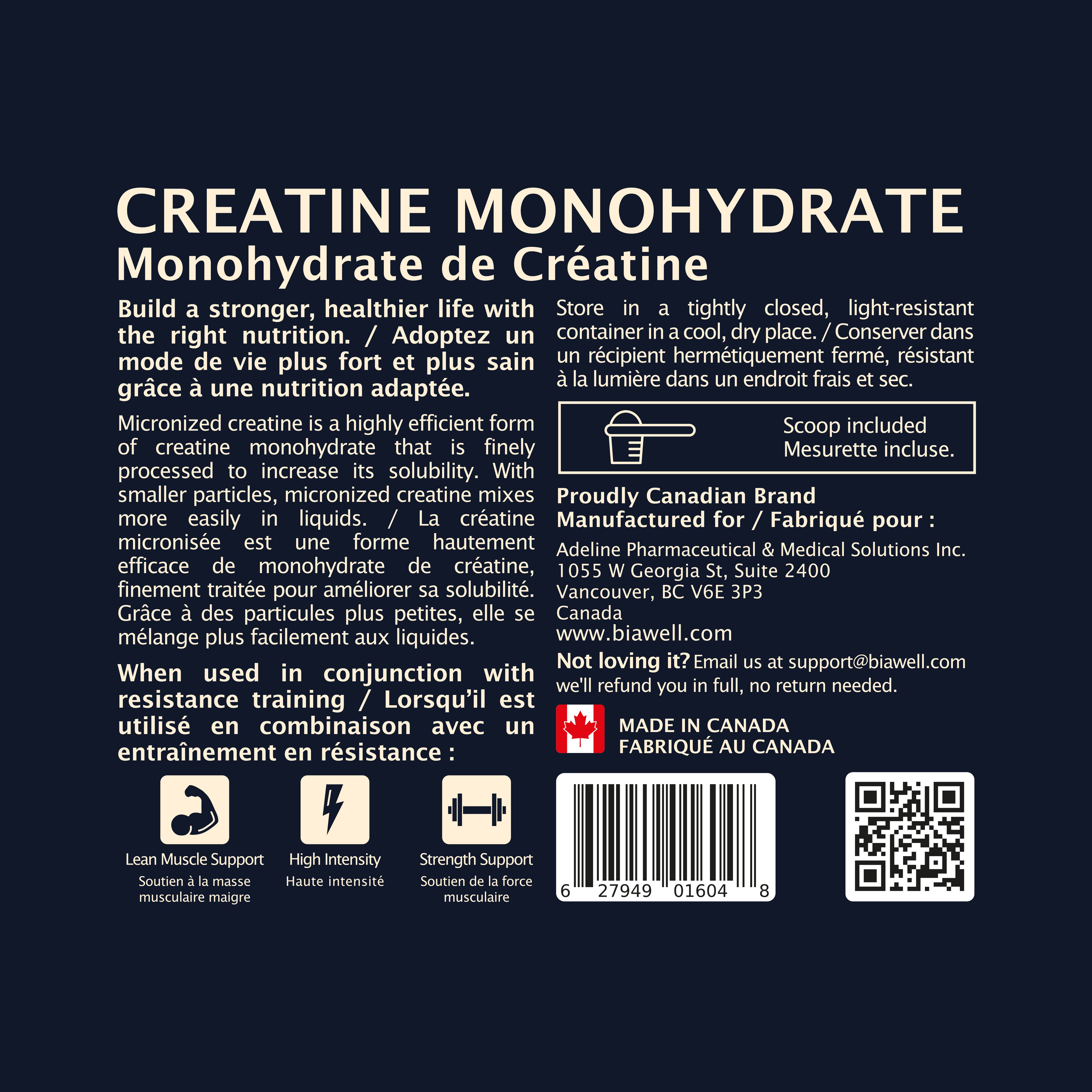 Creatine Monohydrate Unflavored / 5 G MICRONIZED CREATINE | 10.58 OZ
