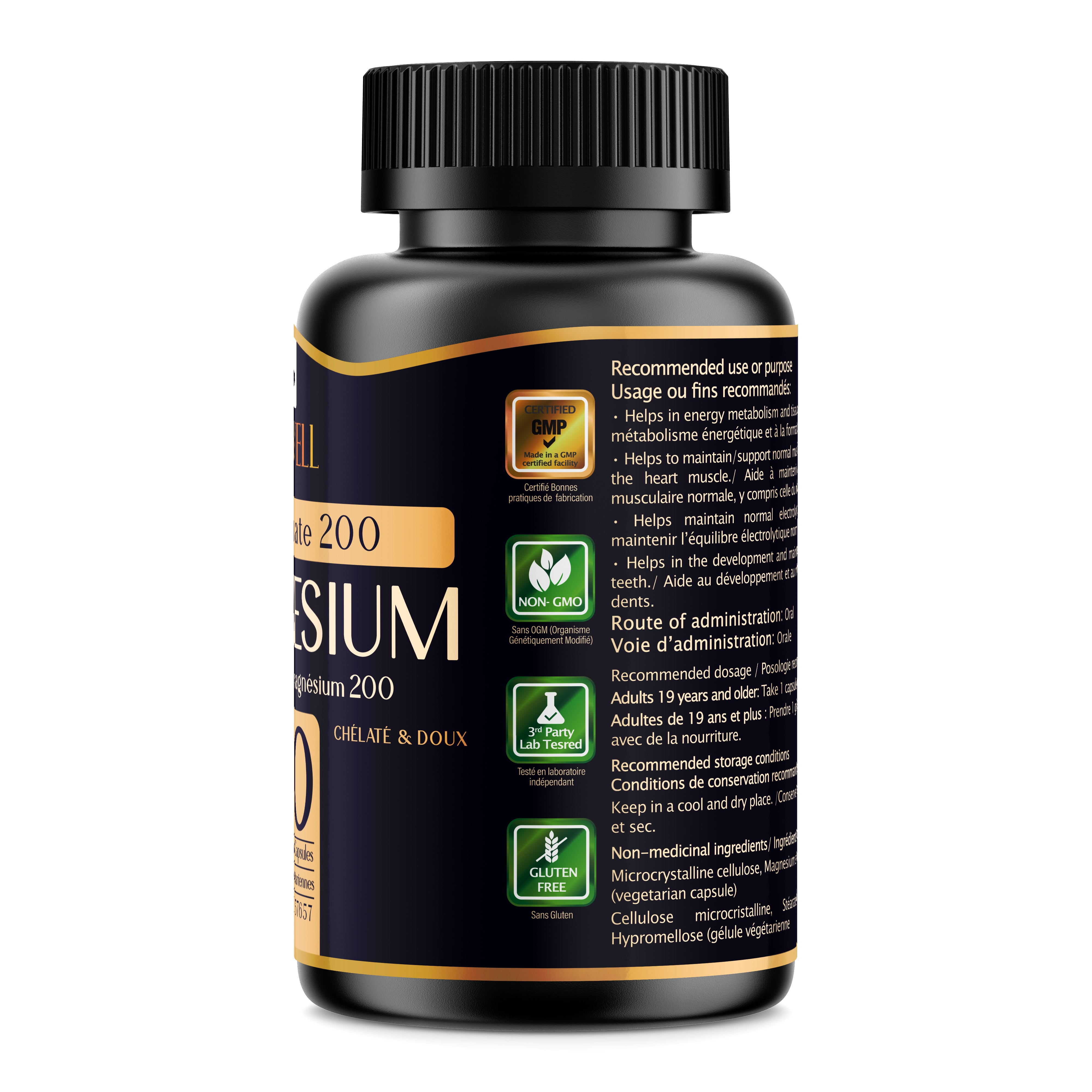 Biawell Magnesium Bisglycinate 200 – 90 Vegetarian Capsules