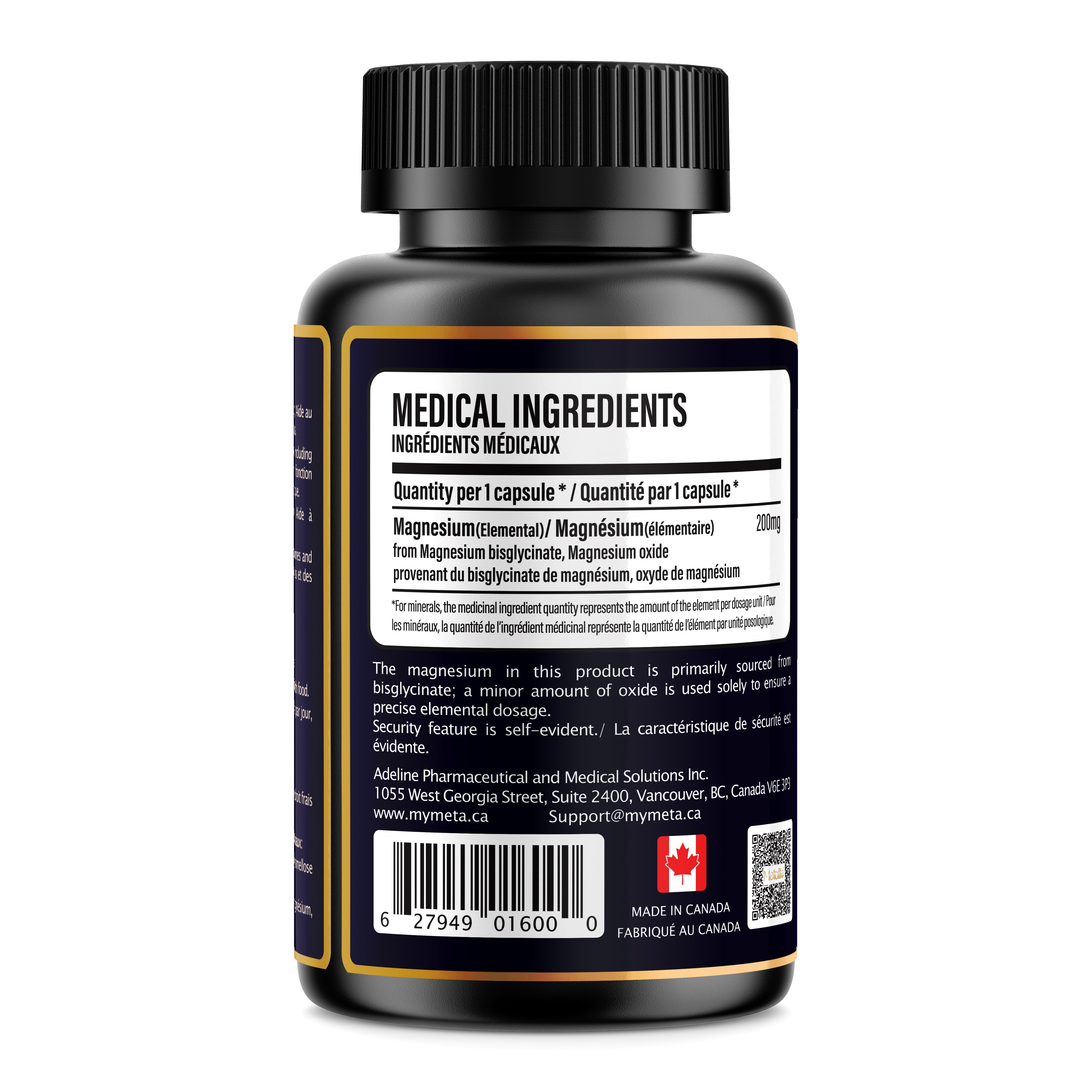 Biawell Magnesium Bisglycinate 200 – 90 Vegetarian Capsules